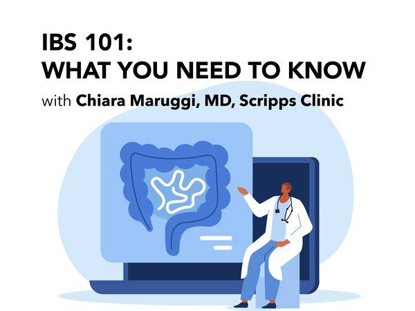 Thumbnail for video/podcast featuring Dr. Marugg discussing irritable bowel syndrome.