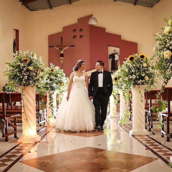 Juan Ramos marrying his best friend, Daisy, five years ago.