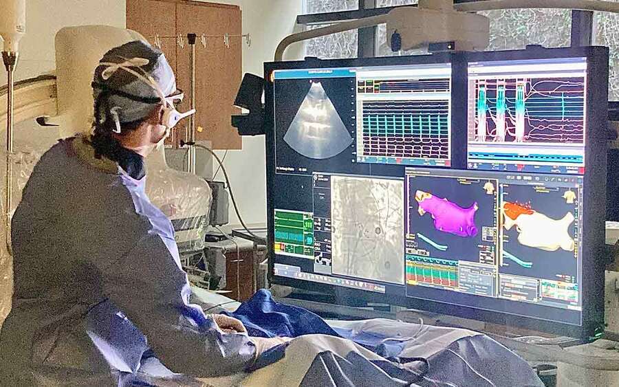 A heart doctor performs a breakthrough AFib procedure, representing its nationwide media coverage.