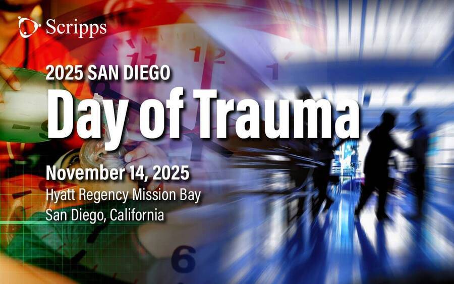 Emergency medicine professionals image - Day of Trauma conference - November 14, 2025 - Hyatt Mission Bay - San Diego, California
